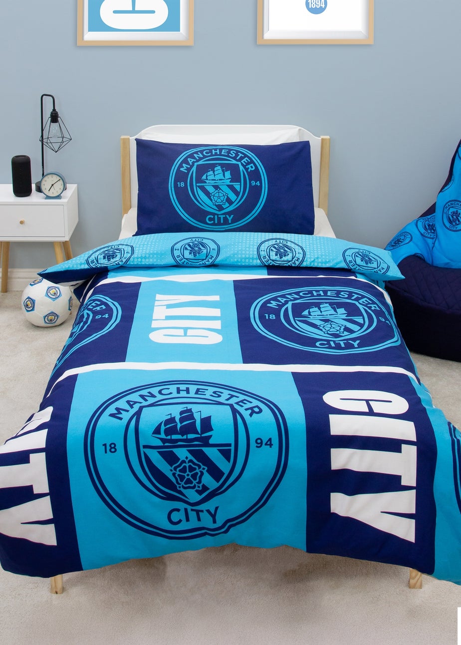 Manchester City FC Blue Flashy Duvet Cover