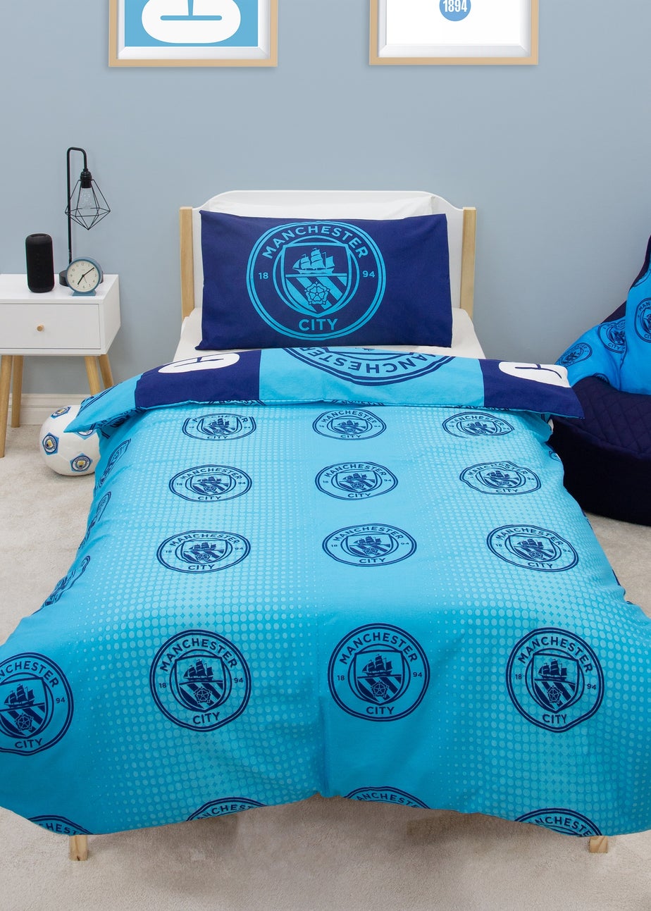 Manchester City FC Blue Flashy Duvet Cover