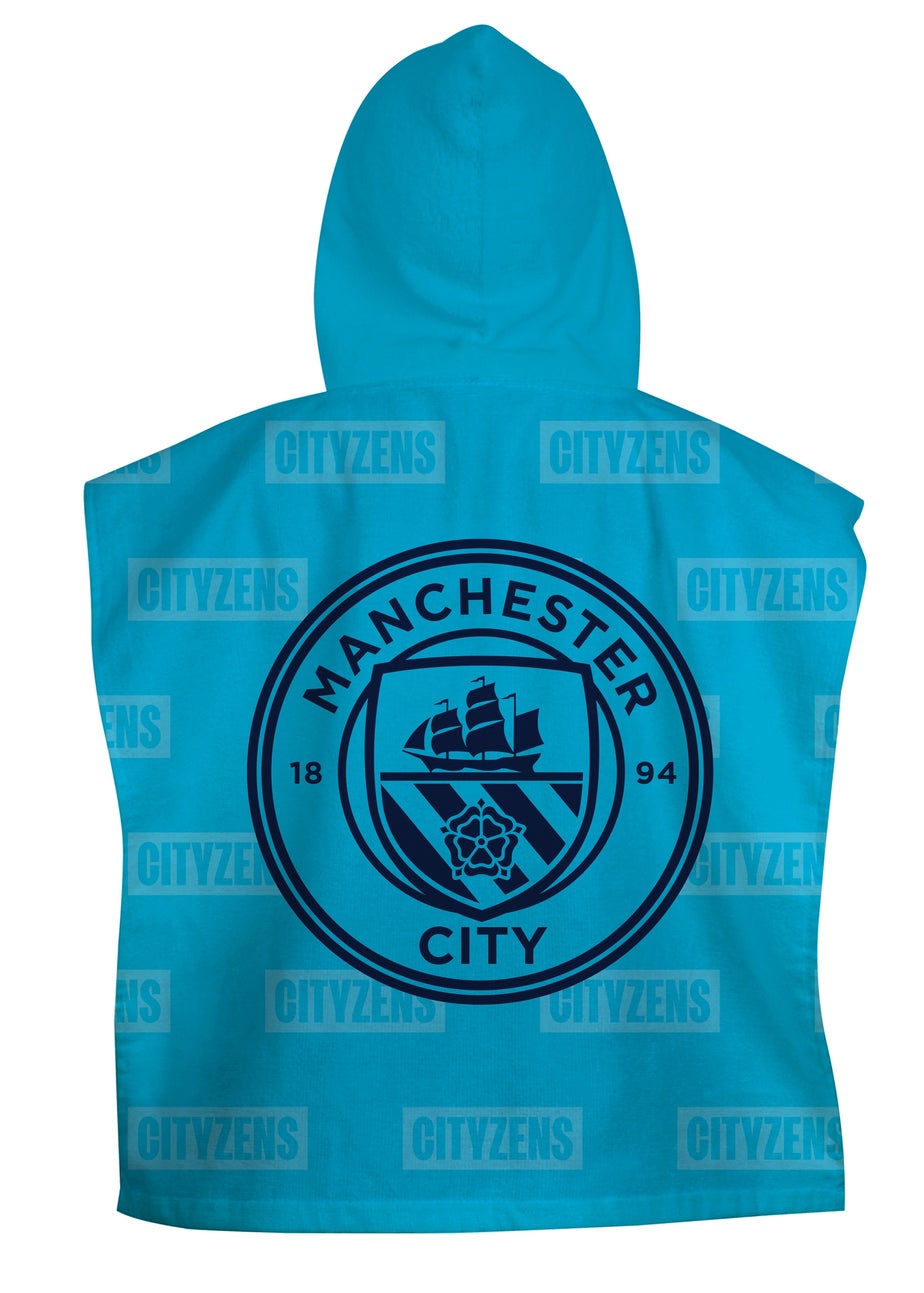 Manchester City FC Blue Boots Towel Poncho