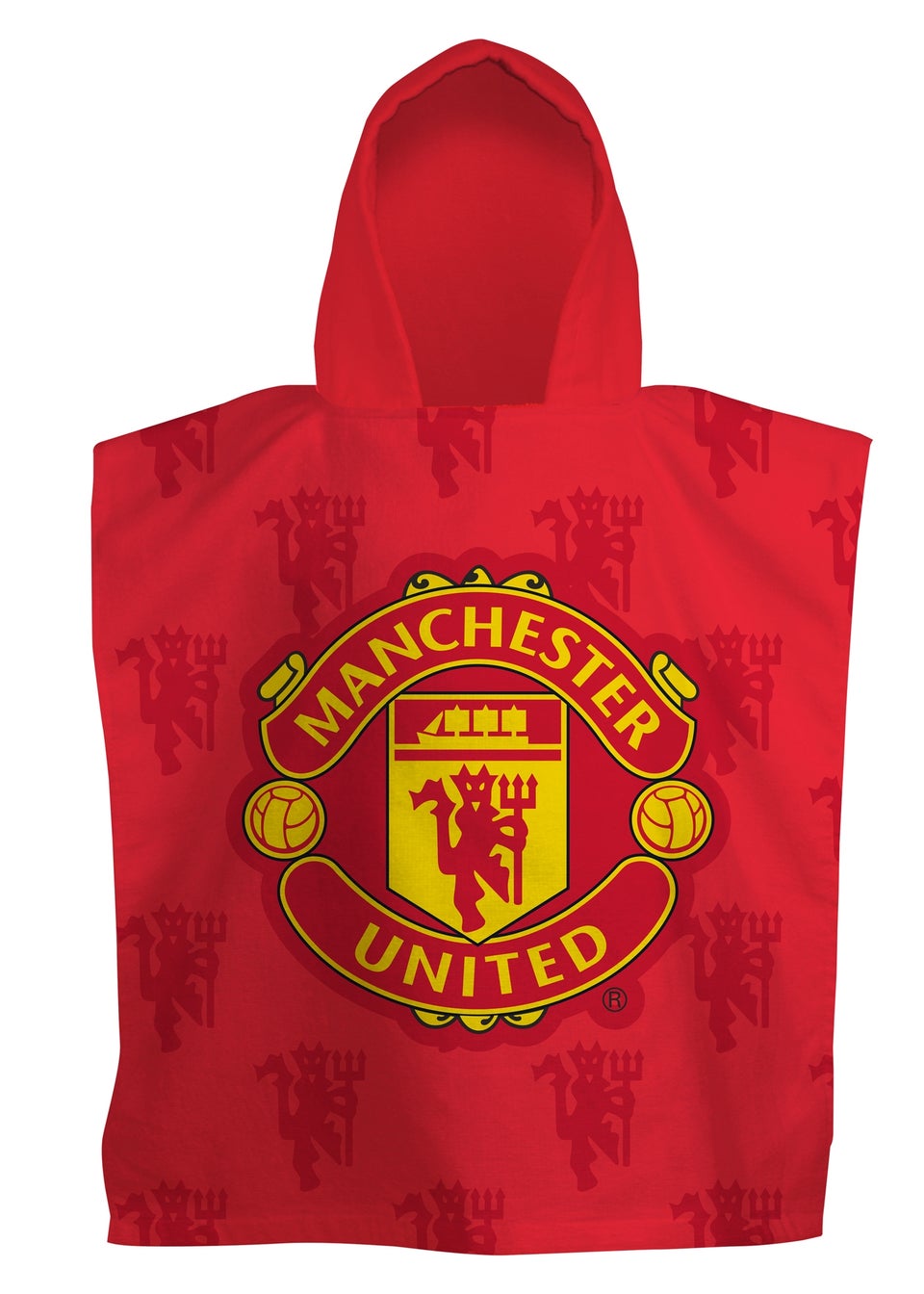 Manchester United FC Red Boots Poncho