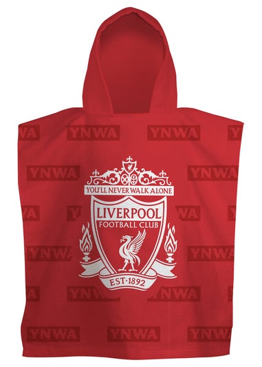 Liverpool FC Red Boots Towel Poncho