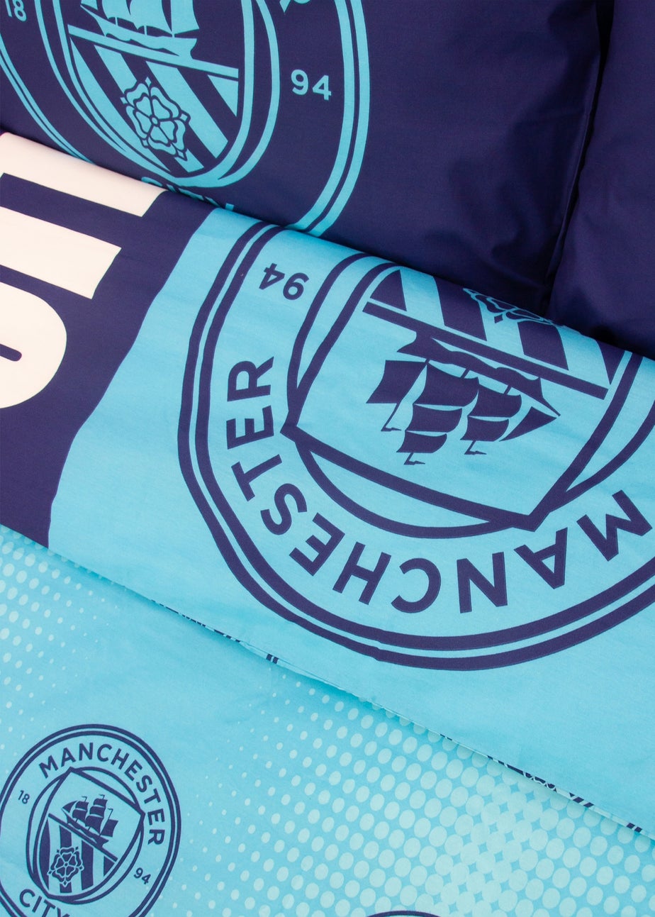 Manchester City FC Blue Flashy Duvet Cover