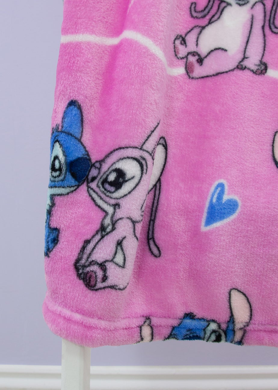 Lilo & Stitch Pink Chill Fleece Blanket