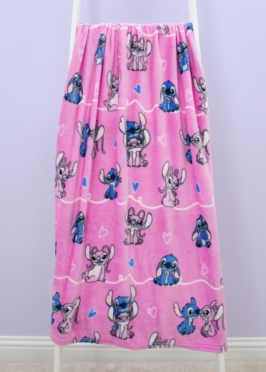Lilo & Stitch Pink Chill Fleece Blanket