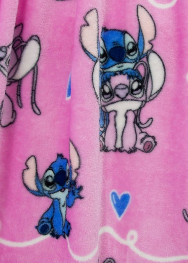 Lilo & Stitch Pink Chill Fleece Blanket