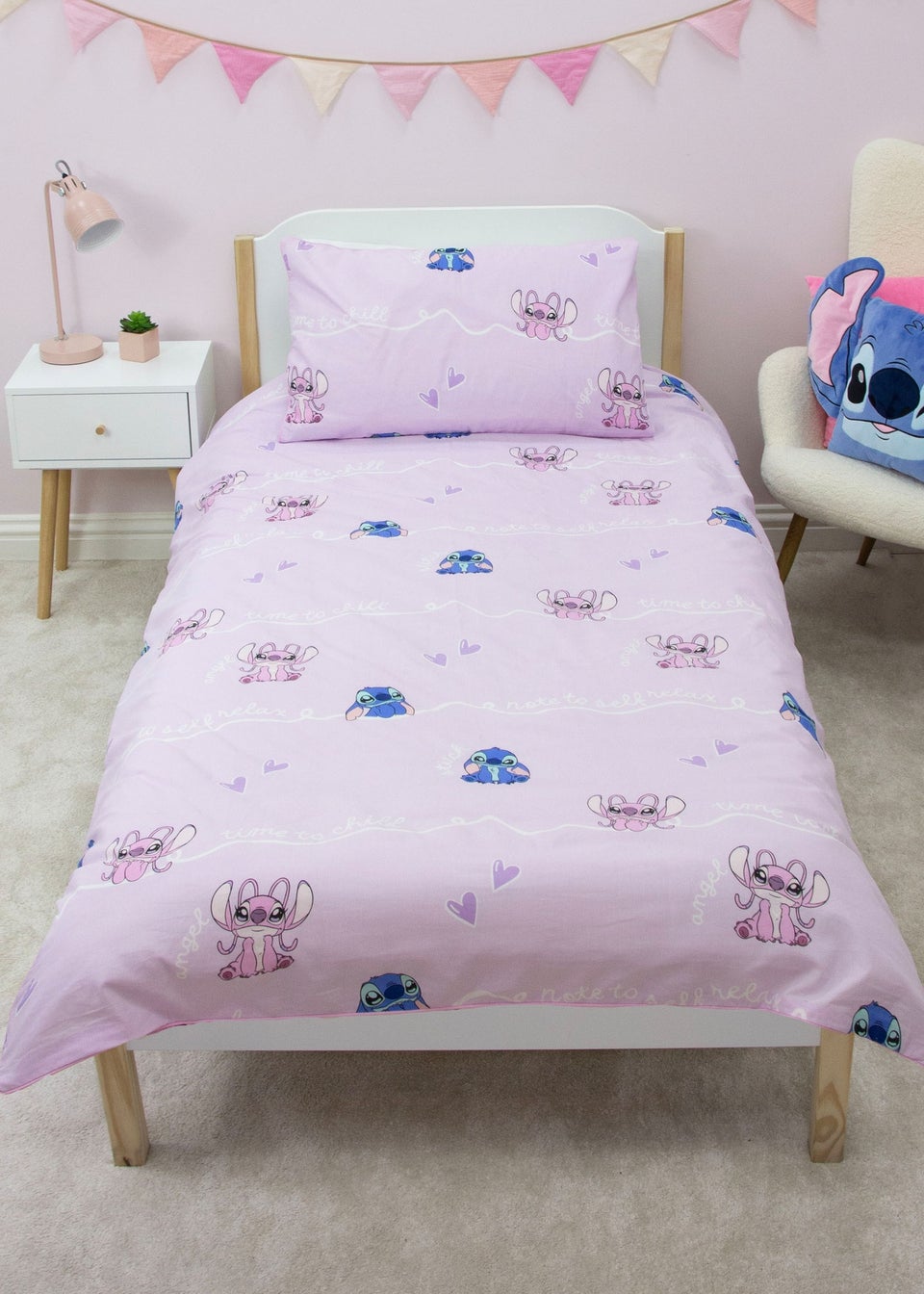 Lilo & Stitch Purple Chill Duvet Cover Set