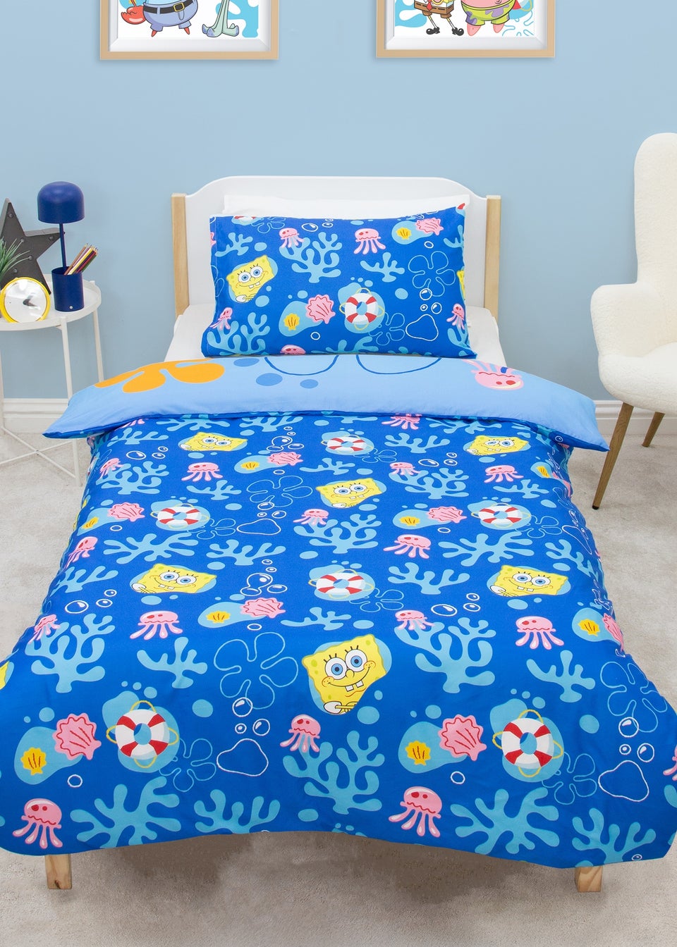 Spongebob Multicolour Squared Duvet Cover