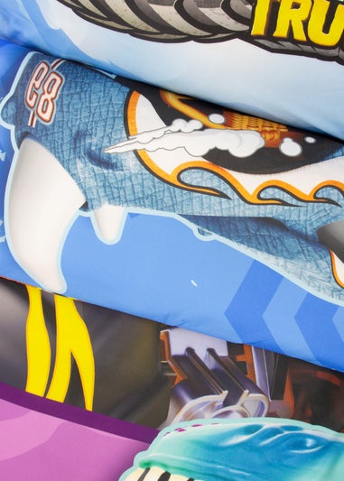 Hot Wheels Multi Monster Polycotton Duvet Set