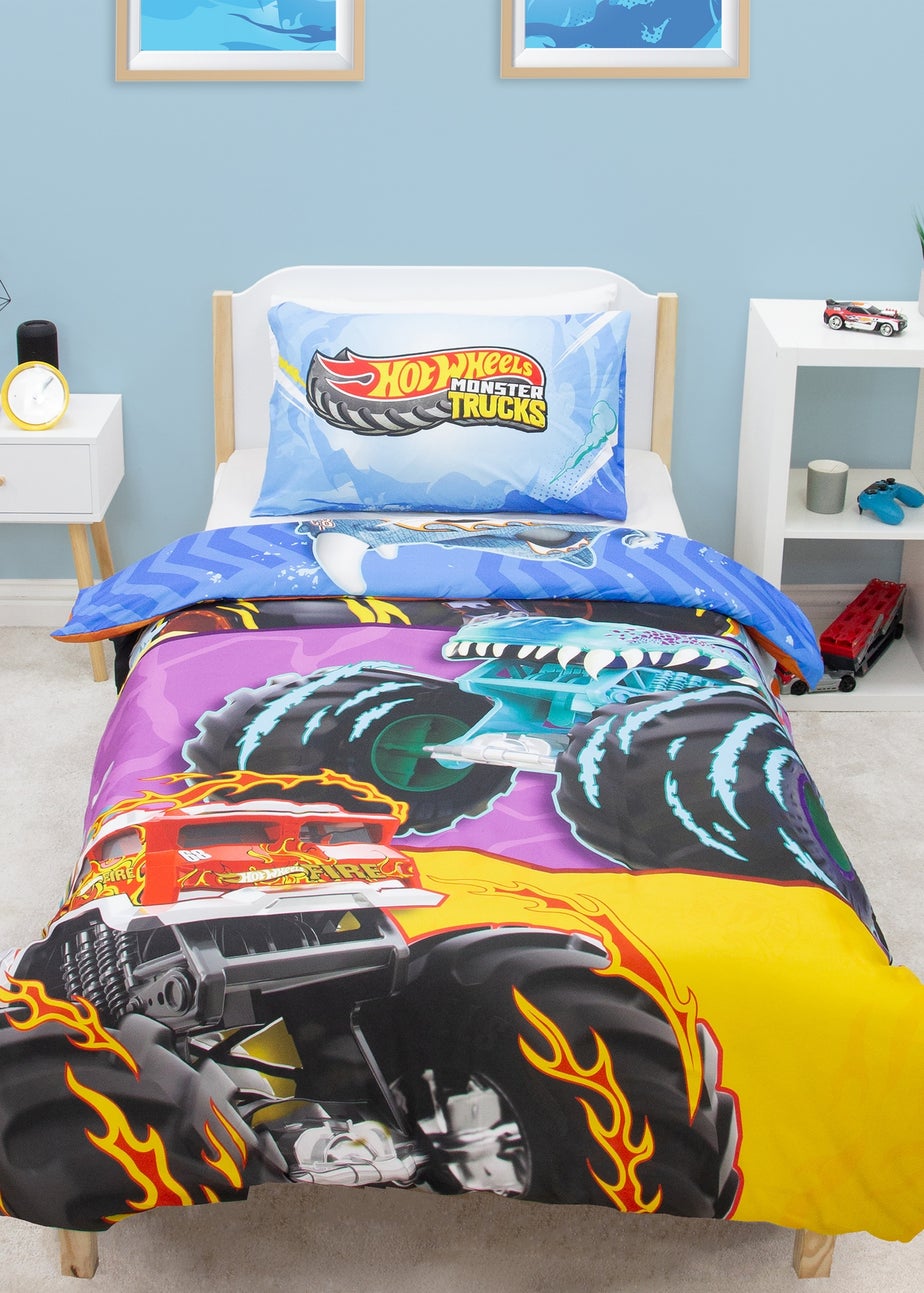 Hot Wheels Multi Monster Polycotton Duvet Set