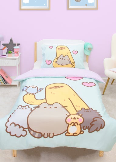 Pusheen Purple Enjoy Duvet Cover