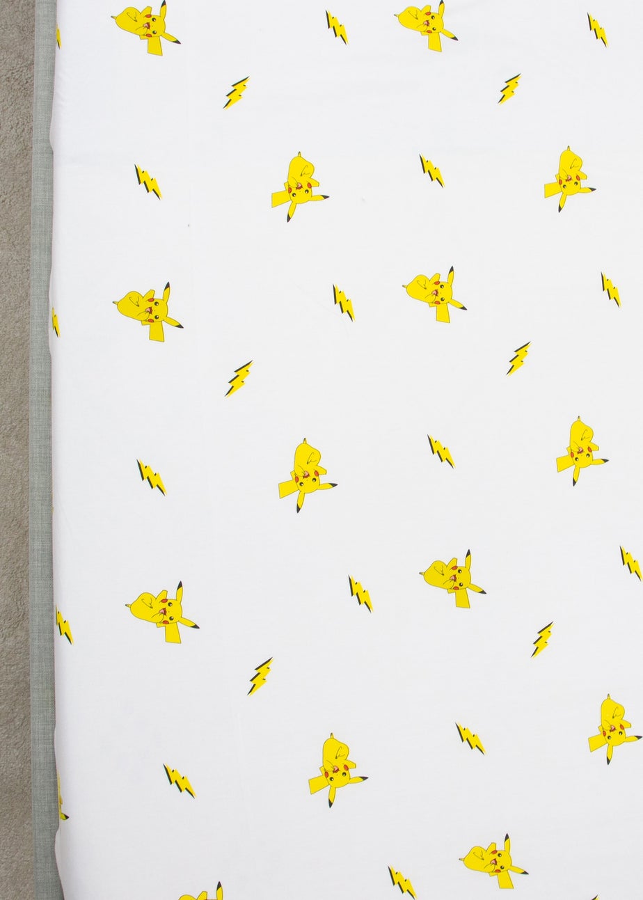 Pokemon Shot White Fitted Sheet