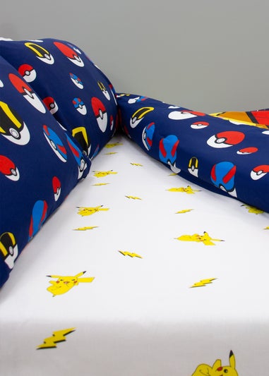 Pokemon Shot White Fitted Sheet