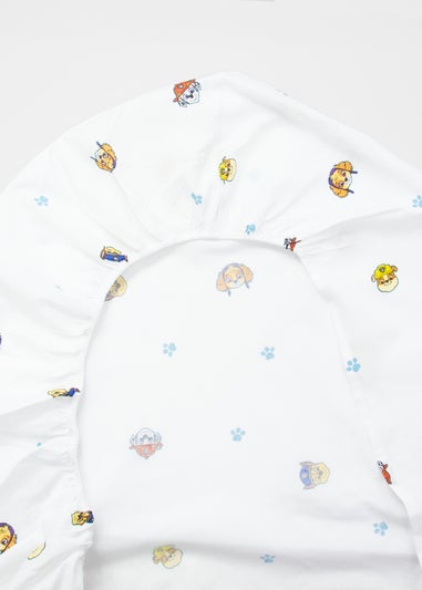 Paw Patrol White Missions Fitted Sheet