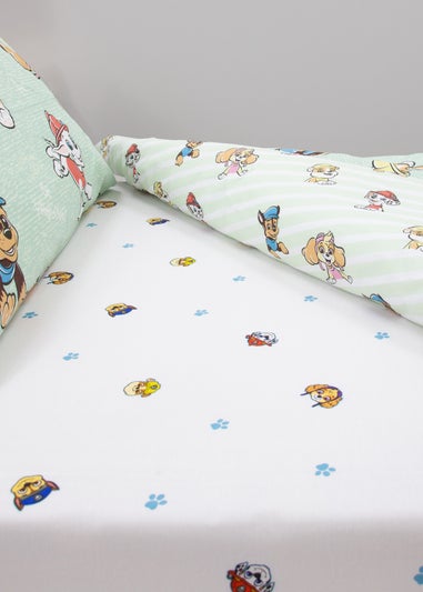 Paw Patrol White Missions Fitted Sheet