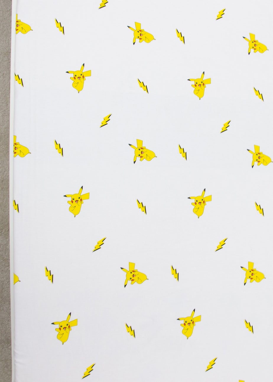 Pokemon Shot White Fitted Sheet