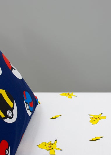 Pokemon Shot White Fitted Sheet