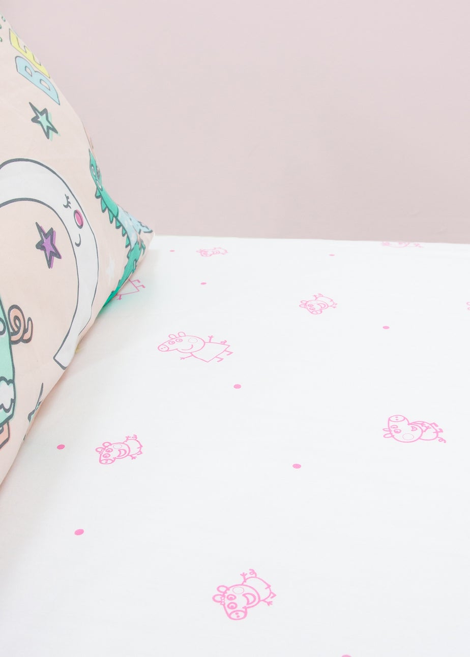 Peppa Pig White Prancer Fitted Sheet