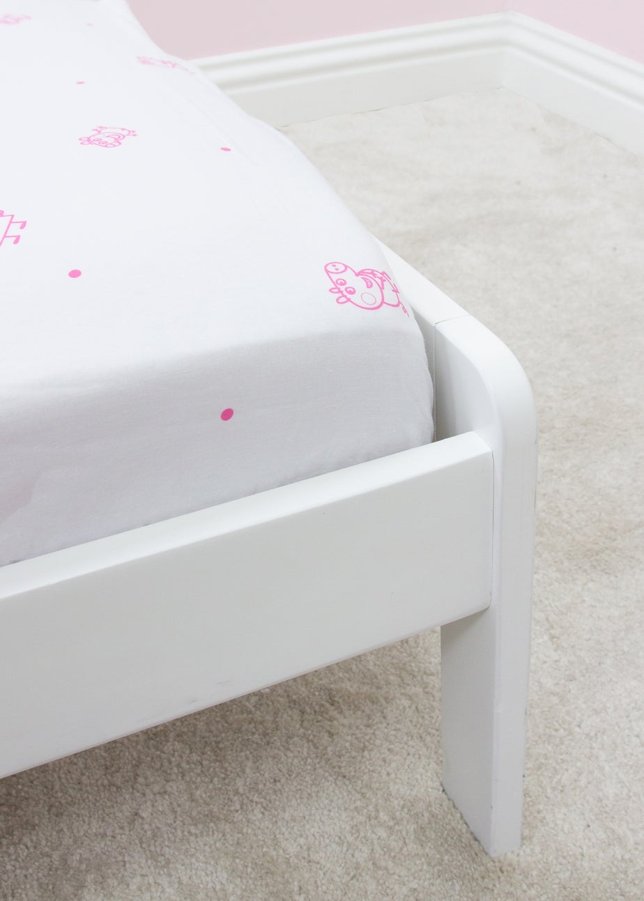 Peppa Pig White Prancer Fitted Sheet