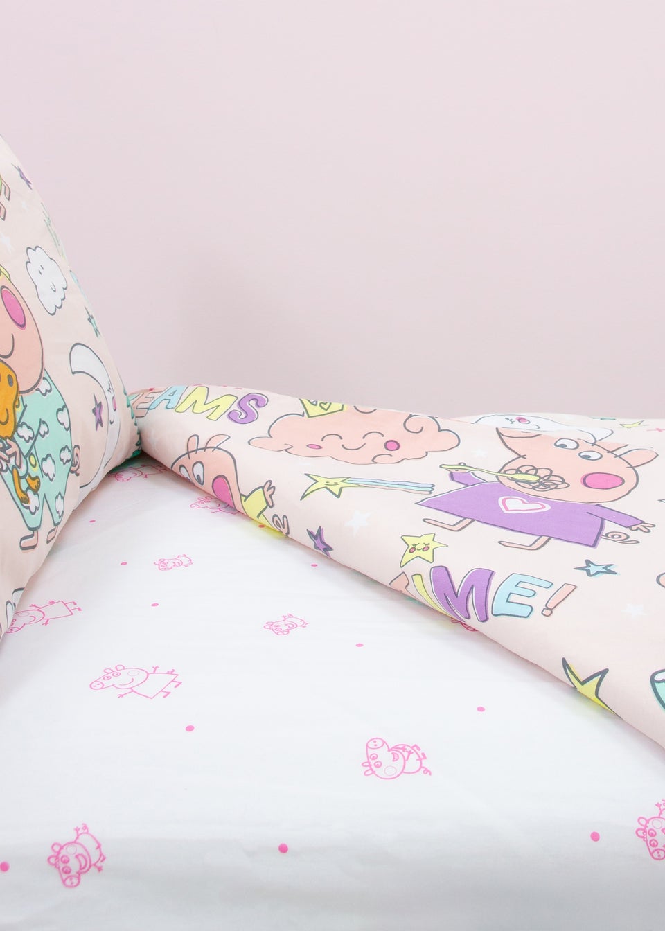 Peppa Pig White Prancer Fitted Sheet