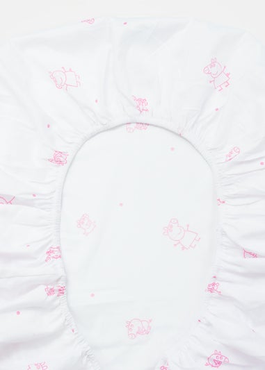 Peppa Pig White Prancer Fitted Sheet