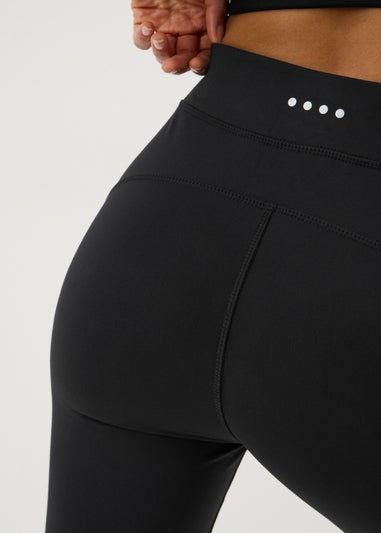 Souluxe Black Slim Flare Gym Leggings