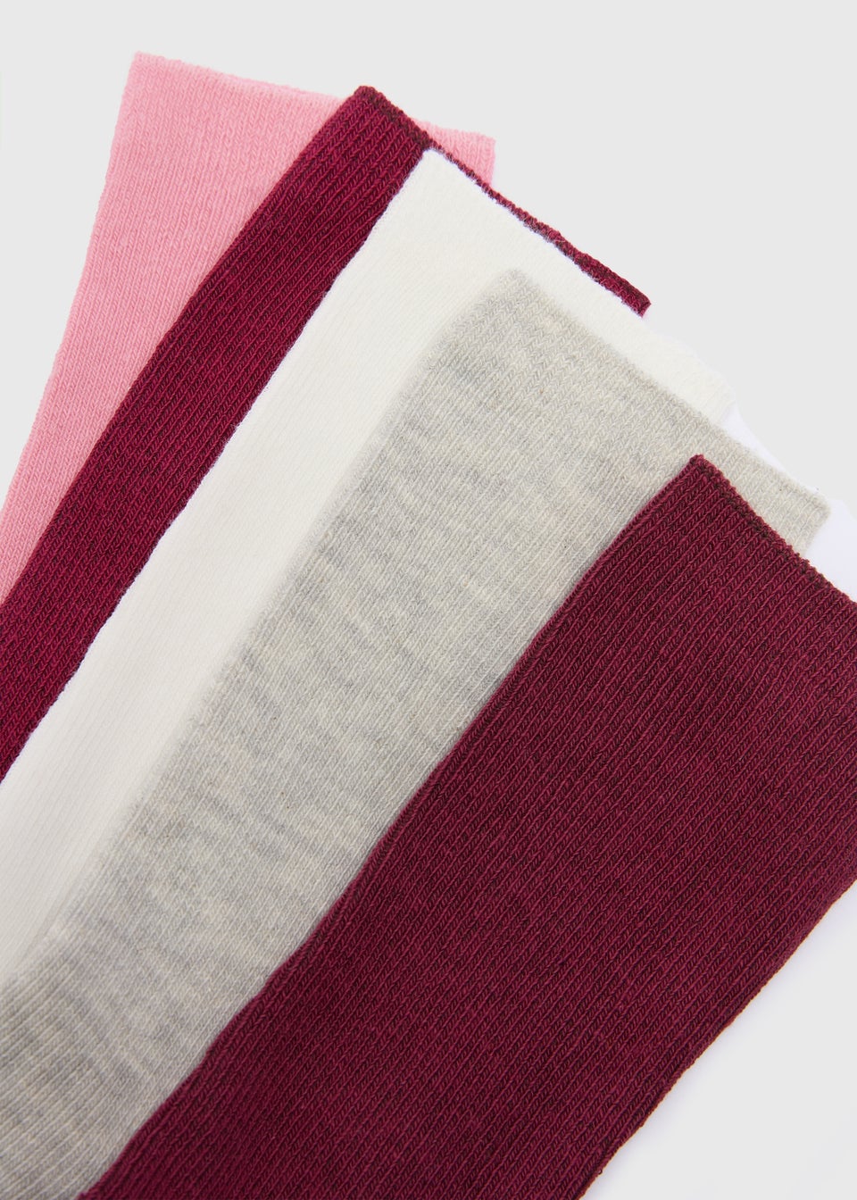 5 Pack Burgundy Ankle Socks