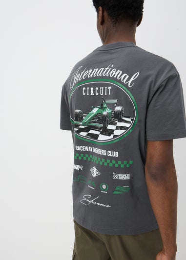 Grey Monaco Back Graphic T-Shirt