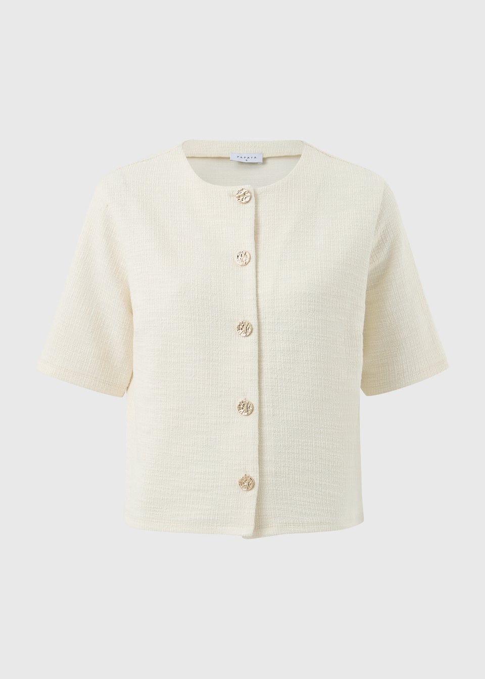 Stone Boucle Co Ord Top