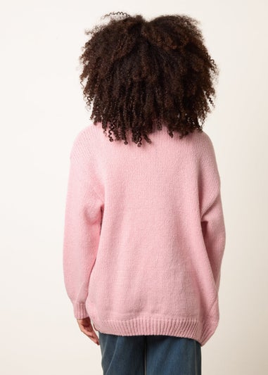 Blue Vanilla Pink Daisy Cardigan