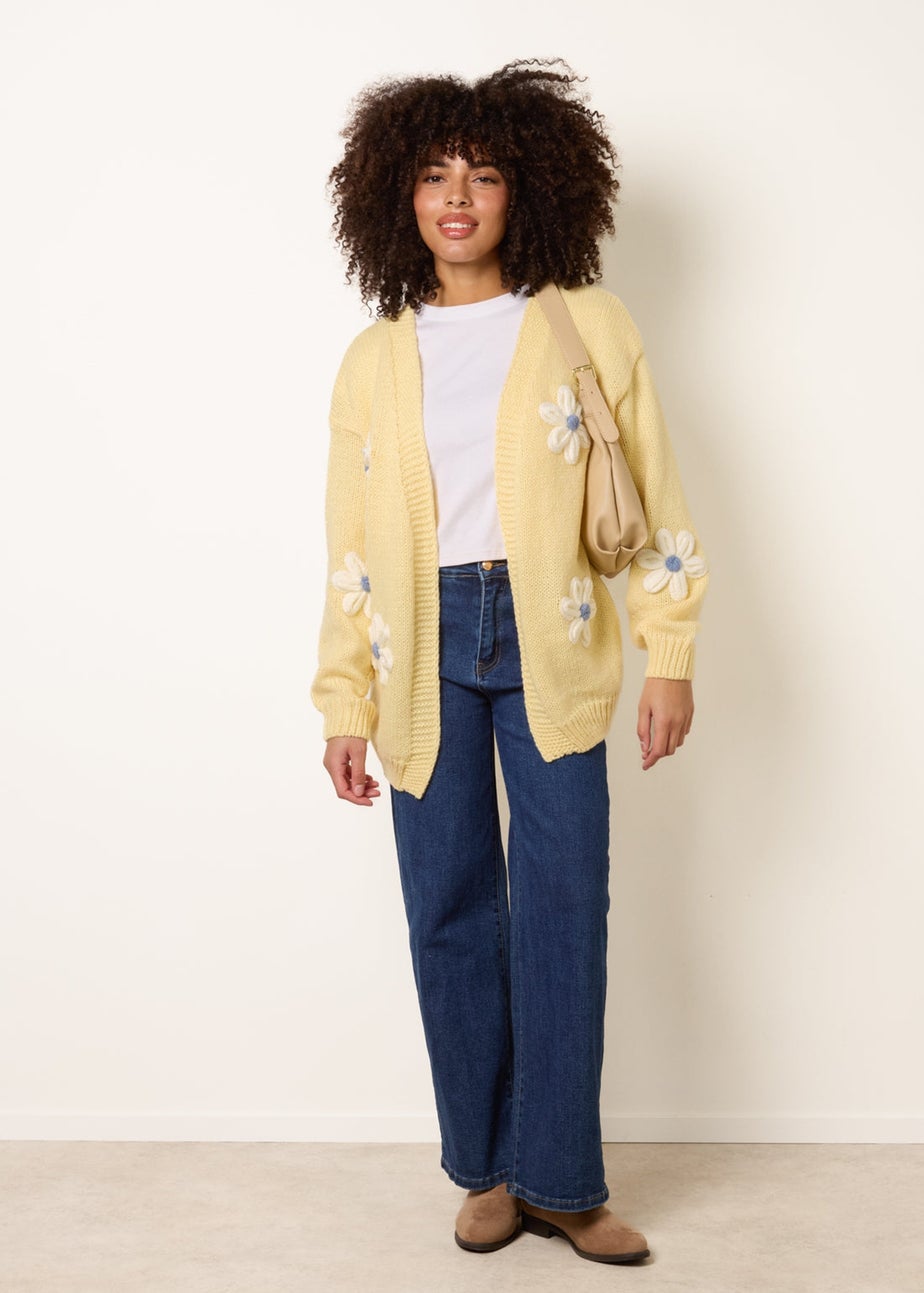 Blue Vanilla Yellow Daisy Cardigan