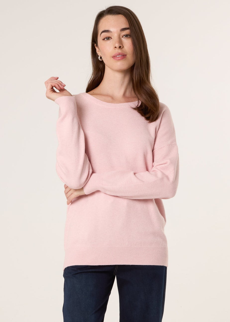 Blue Vanilla Pink Round Neck Jumper