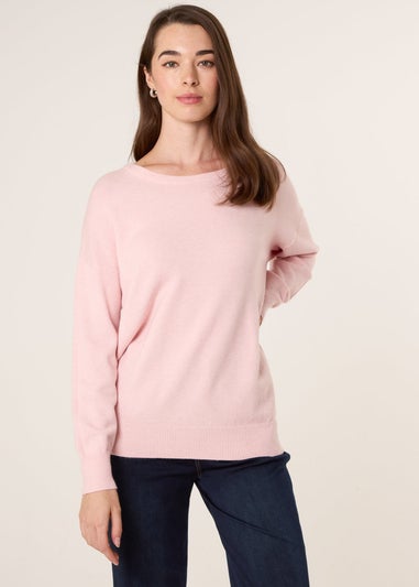 Blue Vanilla Pink Round Neck Jumper