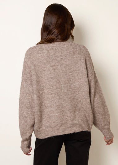 Blue Vanilla Beige Soho New York Knitted Jumper