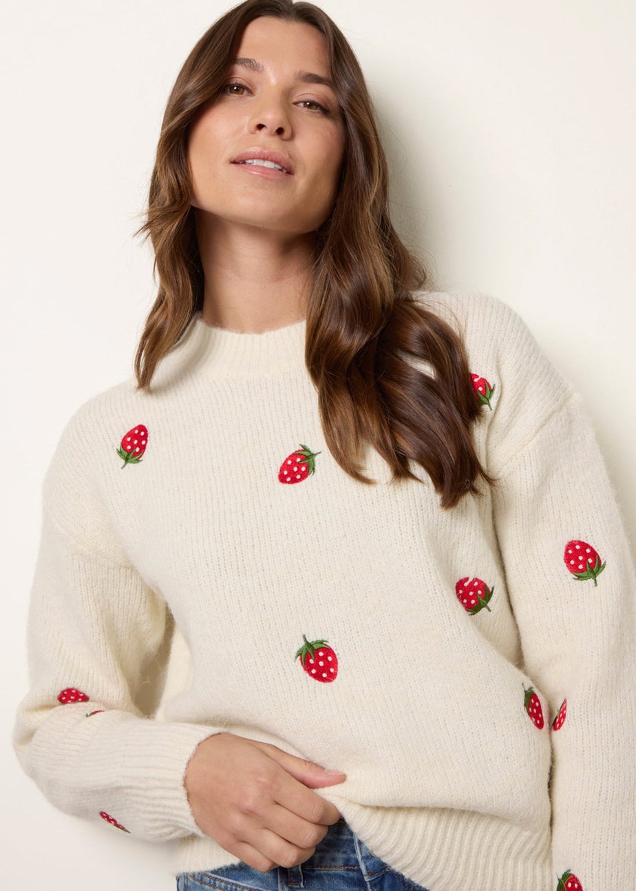 Blue Vanilla Ivory Strawberry Jumper