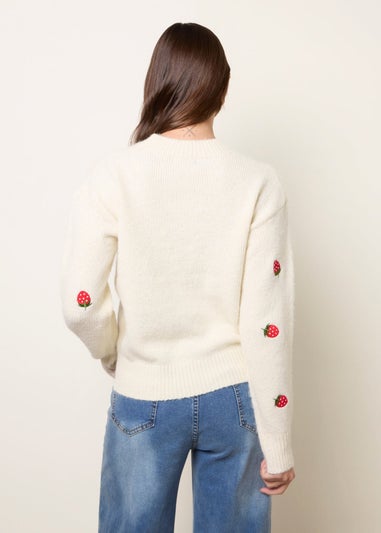 Blue Vanilla Ivory Strawberry Jumper
