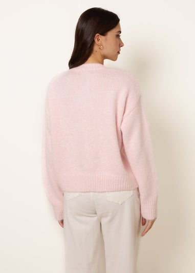 Blue Vanilla Pink Multi Gold Button Cardigan