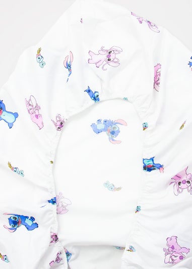 Disney Lilo & Stitch White Chill Fitted Sheet