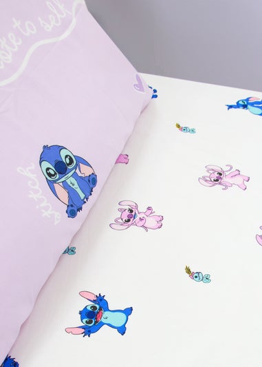 Disney Lilo & Stitch White Chill Fitted Sheet