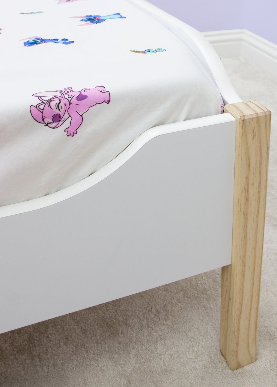 Disney Lilo & Stitch White Chill Fitted Sheet