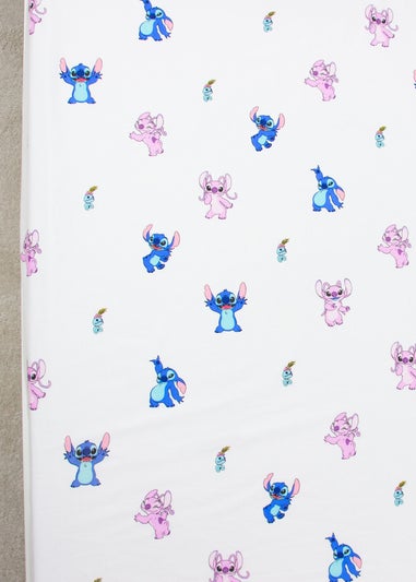 Disney Lilo & Stitch White Chill Fitted Sheet