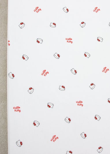 Hello Kitty White Sleepover Fitted Sheet