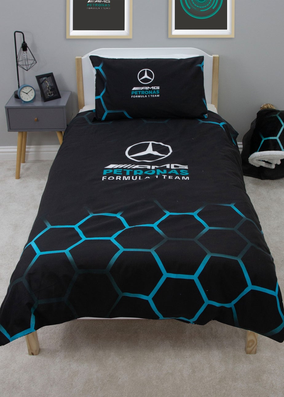 Mercedes AMG Petronas Black Ridge Duvet Cover