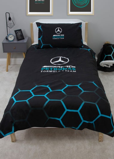 Mercedes AMG Petronas Black Ridge Duvet Cover