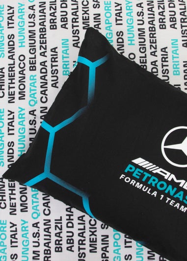 Mercedes AMG Petronas Black Ridge Duvet Cover