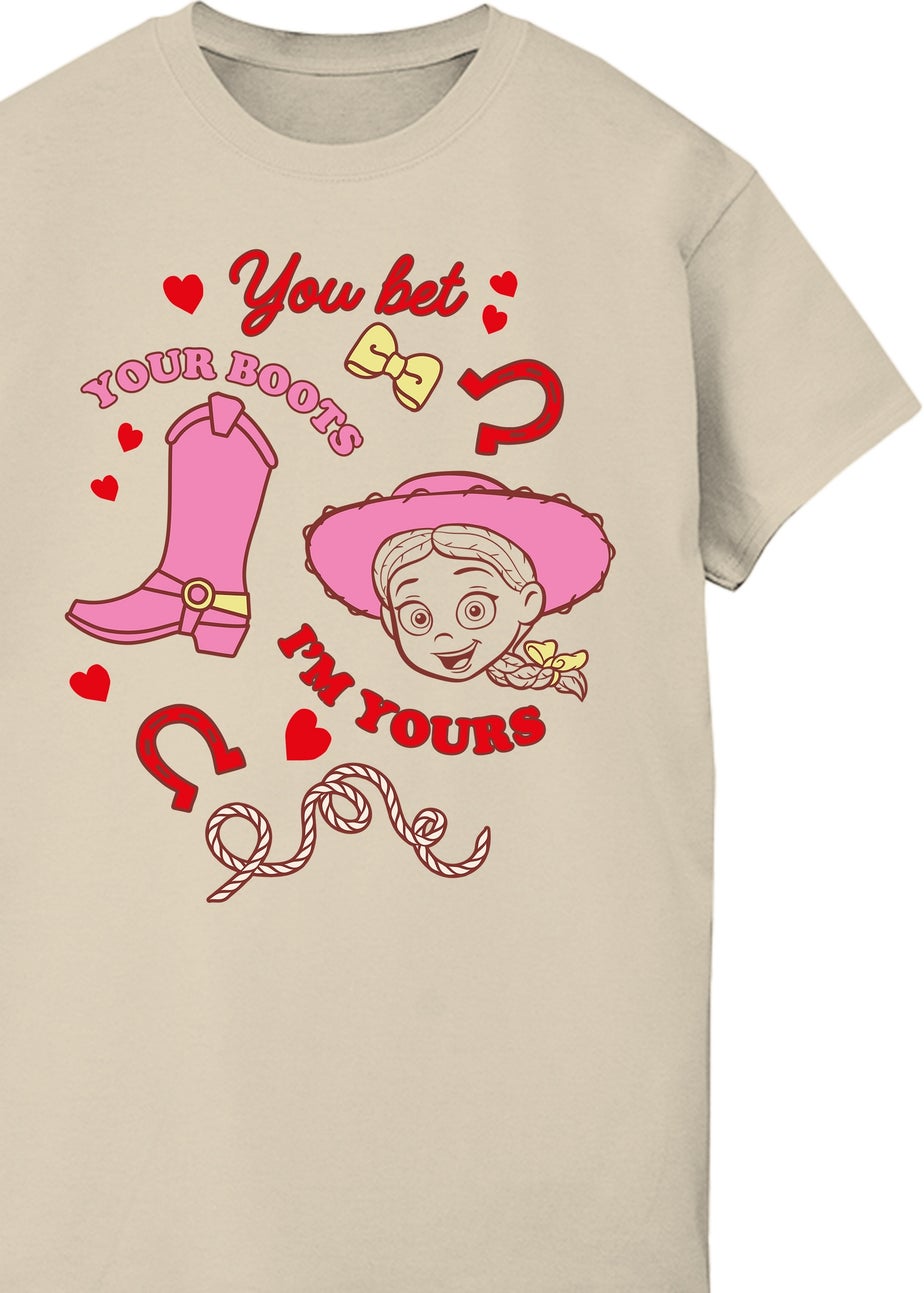 Disney Toy Story Jessie I Love You Sand Graphic Boyfriend Fit T-Shirt