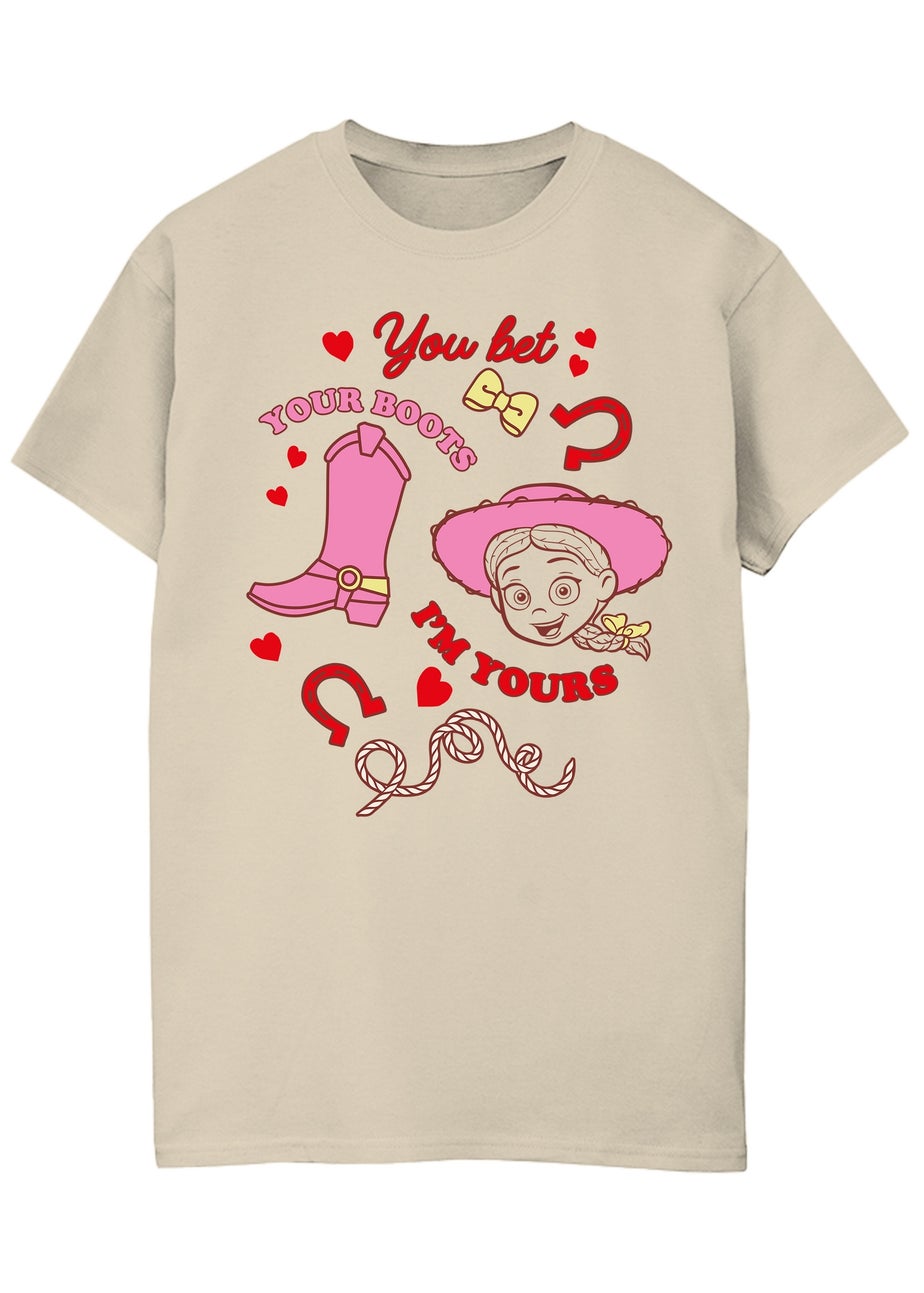 Disney Toy Story Jessie I Love You Sand Graphic Boyfriend Fit T-Shirt