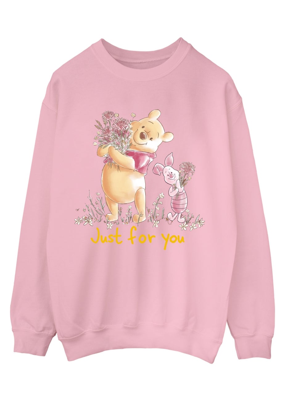 Disney Winnie The Pooh Just For You Pink Graphic Sweatshirt