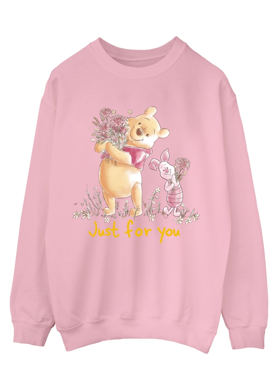 Disney Winnie The Pooh Just For You Pink Graphic Sweatshirt