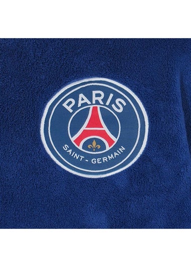 Paris Saint Germain Blue FC Crest Fleece Dressing Gown