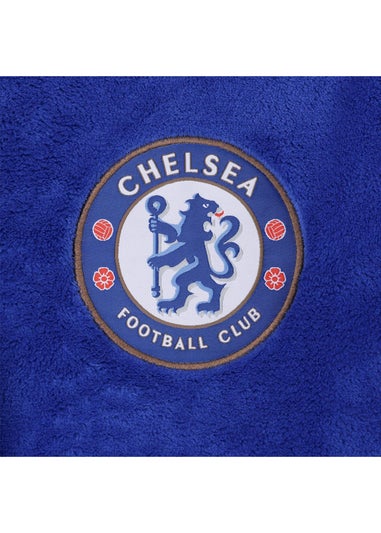 Chelsea Boys Midnight Blue FC Baby Crest Fleece Dressing Gown (0-3yrs)